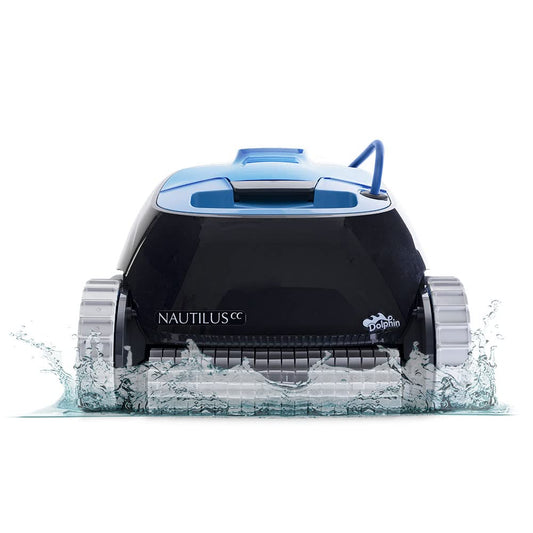 Dolphin Nautilus CC Robotic Pool Cleaner, Wall Climbing Brush, Top Load Filter, Up to 33 ft Pools
