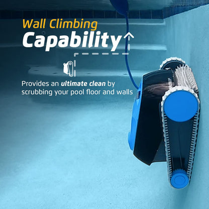 Dolphin Nautilus CC Robotic Pool Cleaner, Wall Climbing Brush, Top Load Filter, Up to 33 ft Pools
