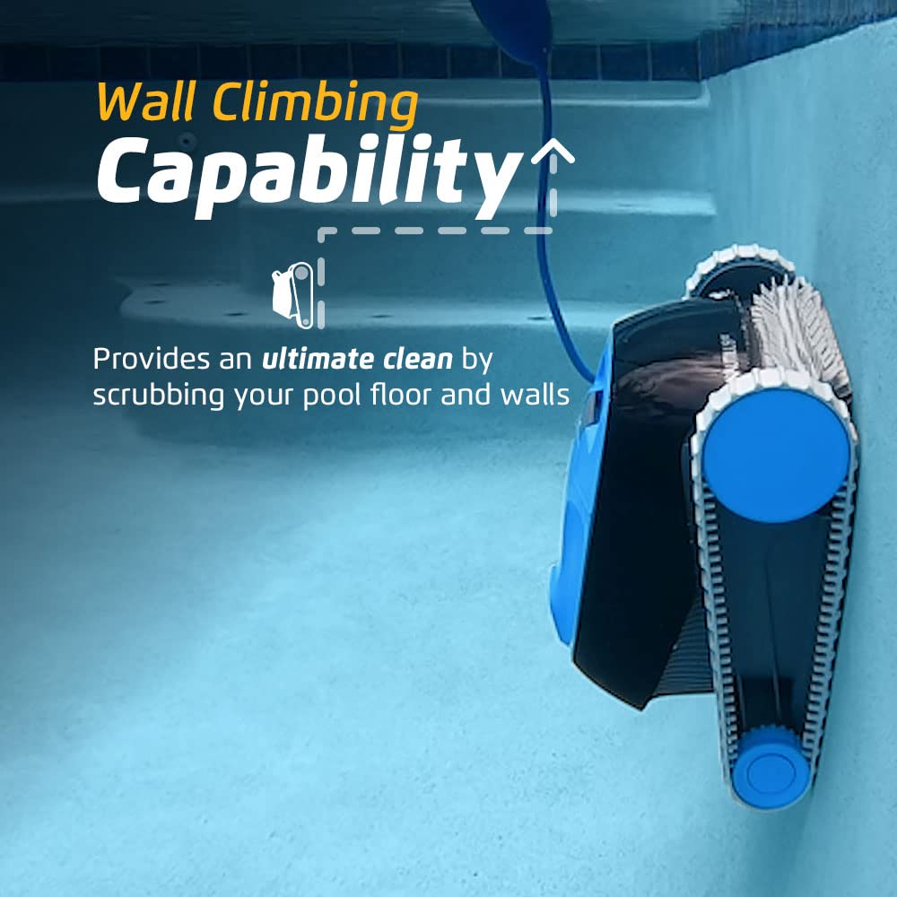 Dolphin Nautilus CC Robotic Pool Cleaner, Wall Climbing Brush, Top Load Filter, Up to 33 ft Pools