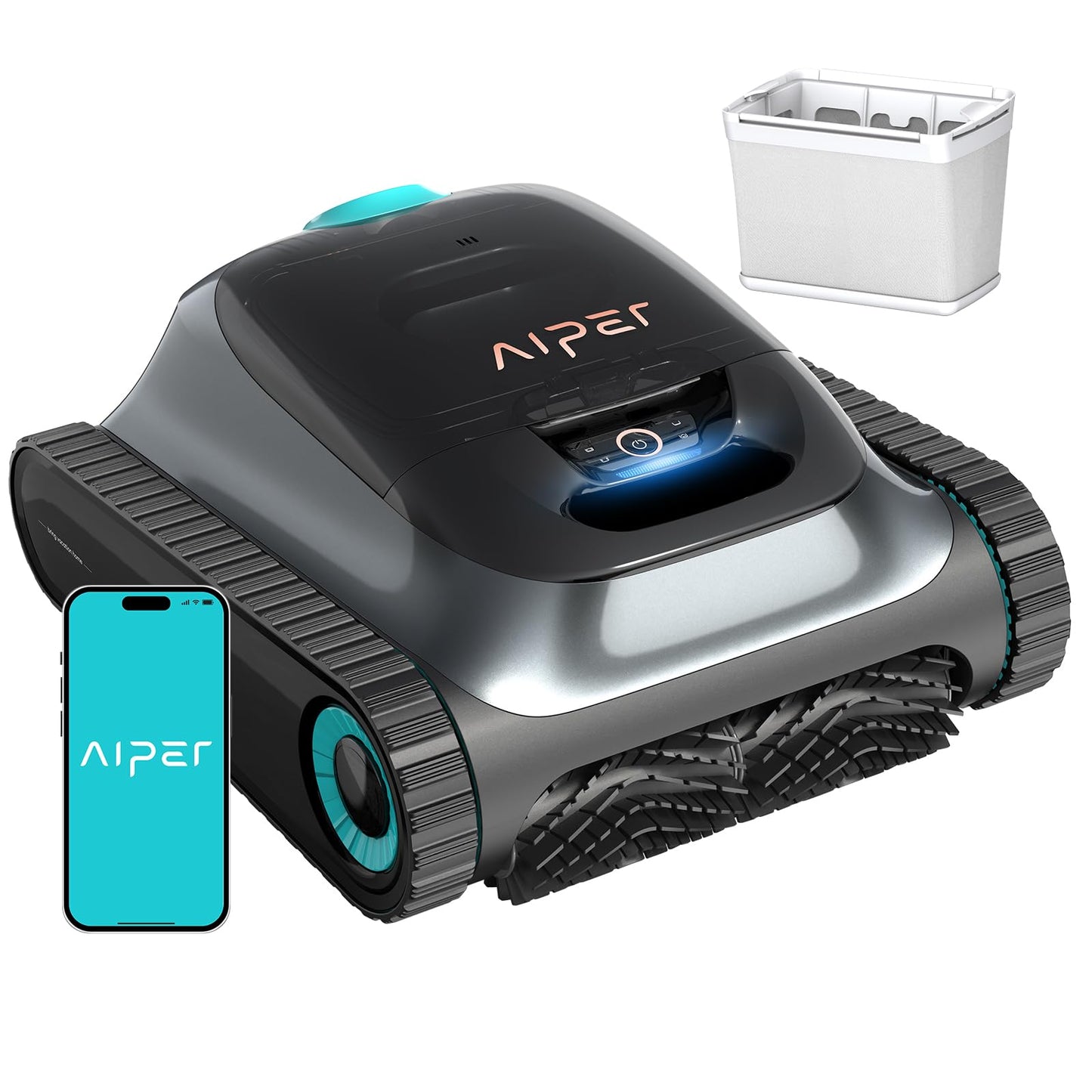 Aiper Scuba S1 Robotic Pool Cleaner, 270 min Runtime, Smart Navigation, 11 Sensors, App Support