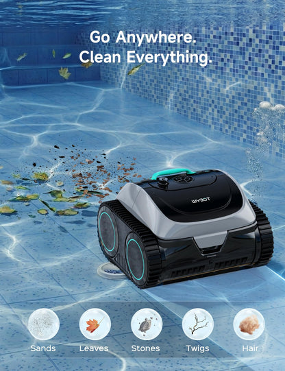 WYBOT C1 Cordless Robotic Pool Cleaner, 4-in-1, 150 min Runtime, Smart Navigation, App Control