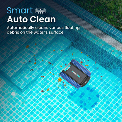 Betta SE Solar Powered Robotic Pool Skimmer, 24/7 Continuous Cleaning, Twin Salt-Chlorine Resistant Motors