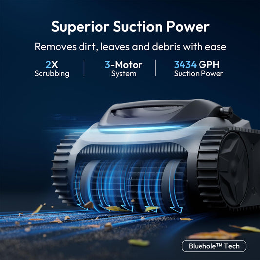 (2026 New) Bubot 700 Cordless Robotic Pool Cleaner, 210 min Runtime, Triple Motor, Floor/Wall/Waterline Cleaning