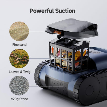 Pool Vacuum for Inground Pools, Cordless Robot Cleaner, Smart Navigation, Self-Parking, LED Indicator, 2150 Sq.ft