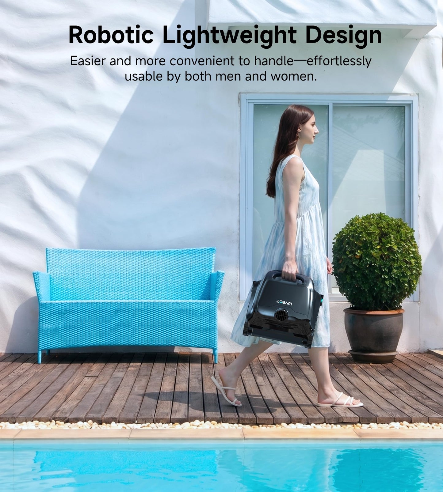 WYBOT 2026 Cordless Pool Vacuum, 4-in-1 Smart Cleaner, Six-Roller Brush, Edge Cleaning, App Navigation