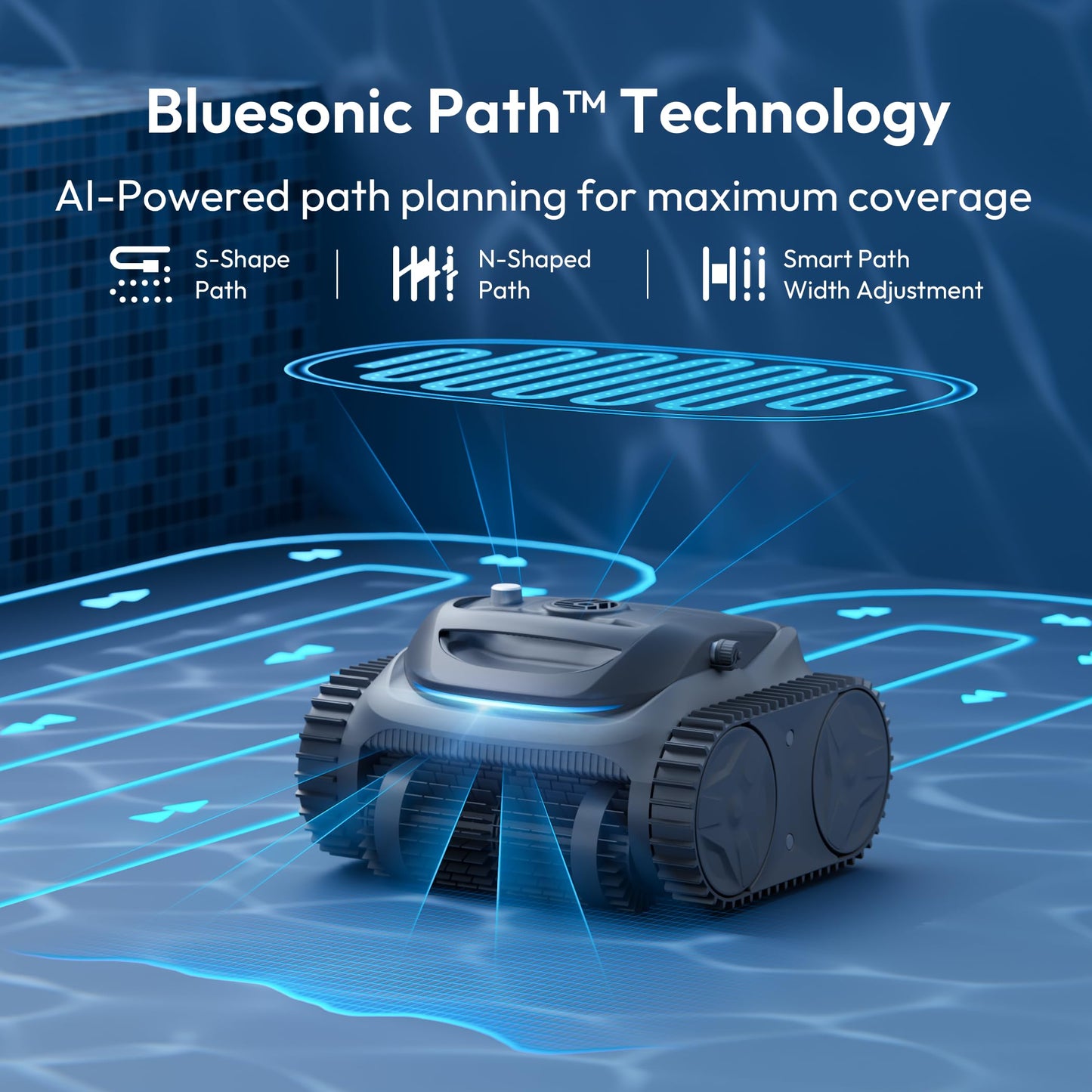 (2026 New) Bubot 700 Cordless Robotic Pool Cleaner, 210 min Runtime, Triple Motor, Floor/Wall/Waterline Cleaning