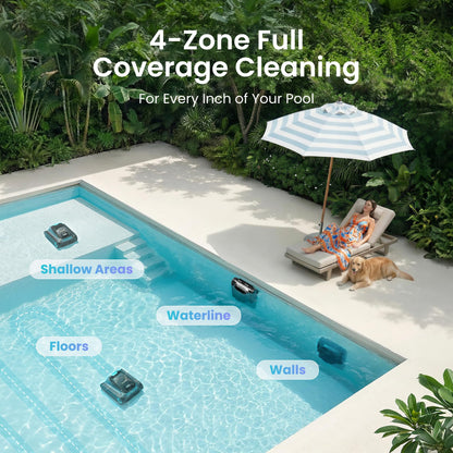 Aiper Scuba S1 Robotic Pool Cleaner, 270 min Runtime, Smart Navigation, 11 Sensors, App Support