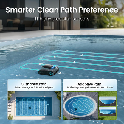Aiper Scuba S1 Robotic Pool Cleaner, 270 min Runtime, Smart Navigation, 11 Sensors, App Support